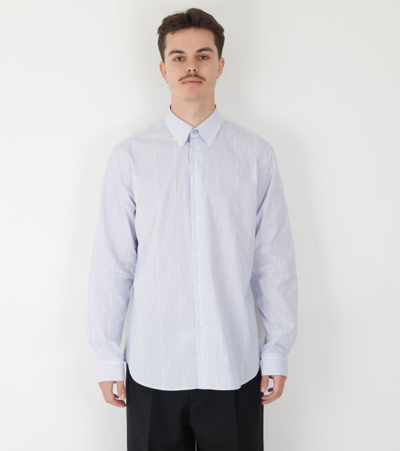 Paul Smith - Casual Fit Striped Shirt Light Blue/White