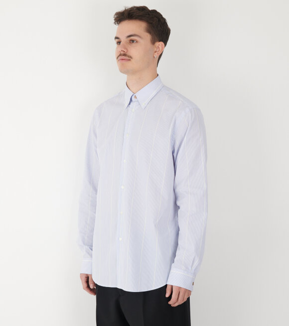 Paul Smith - Casual Fit Striped Shirt Light Blue/White