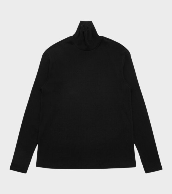 Amomento - Slim Fit Turtle Neck T-shirt Black