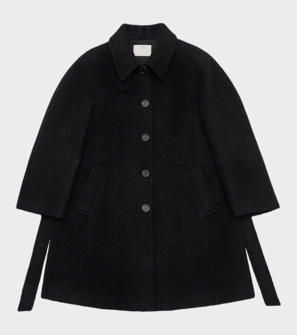 Amomento - Alpaca Raglan Coat Black