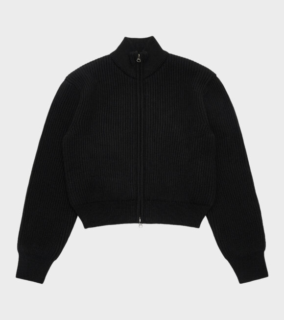 Amomento - Full Needle Crop Blouson Black