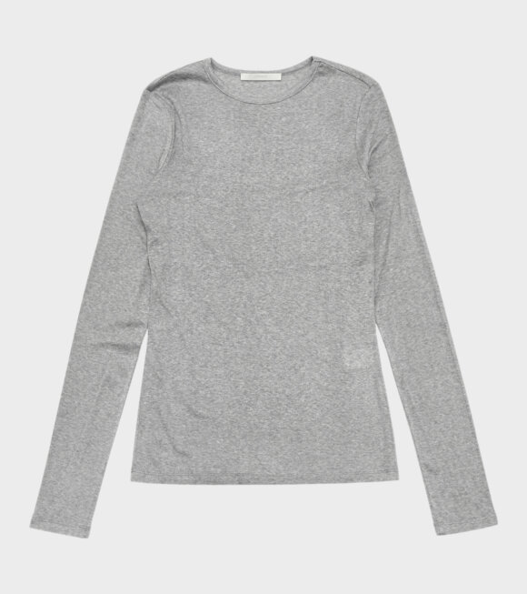 Amomento - Round LS T-shirt Grey