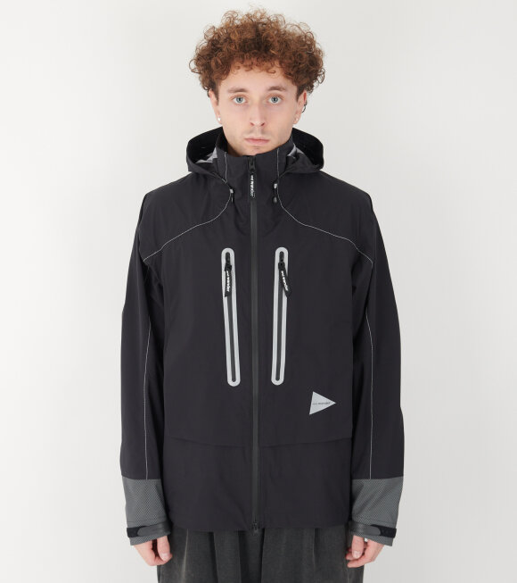 And Wander - Pertex Shield Rain Jacket Black 