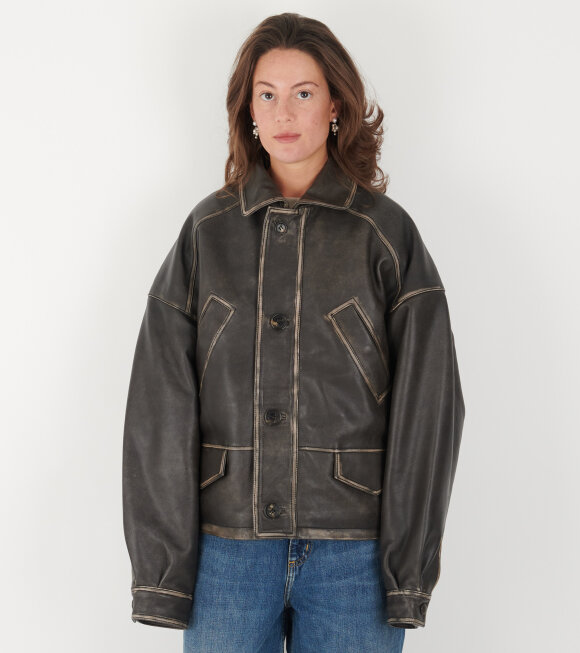 Saks Potts - Claria Jacket Destroyed Black