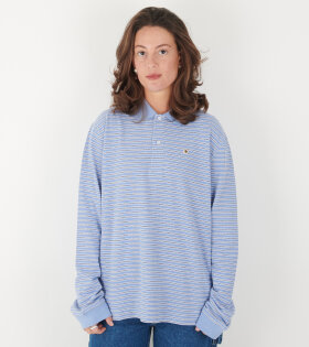 Serena Polo Shirt Blue Stripe