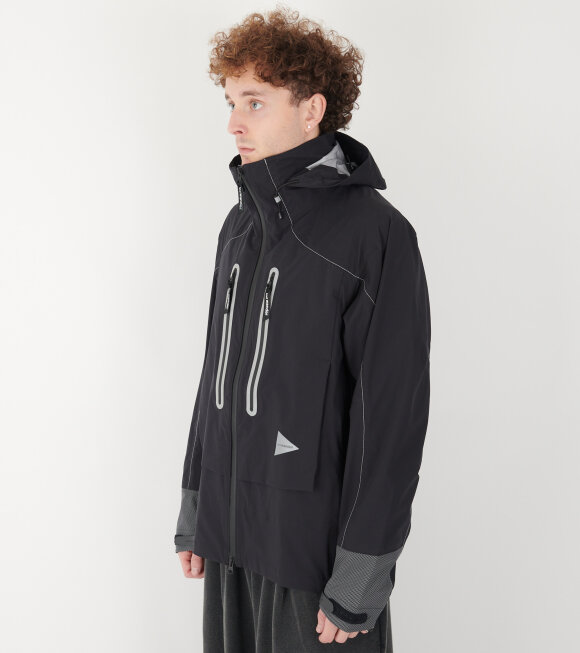 And Wander - Pertex Shield Rain Jacket Black 