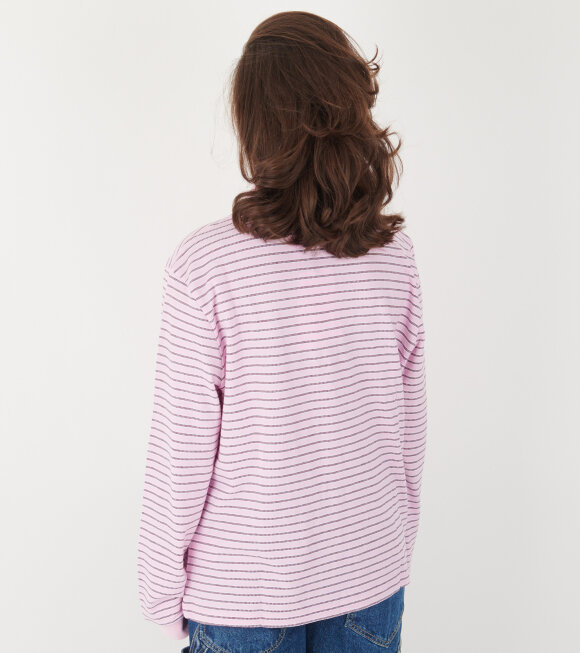 Saks Potts - Serena Polo Shirt Berry Stripe