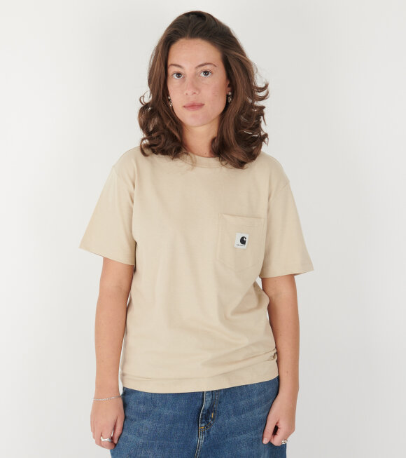 Carhartt WIP - W S/S Pocket T-shirt Fleur De Sel