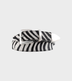 M2418 Zebra Belt Black / White