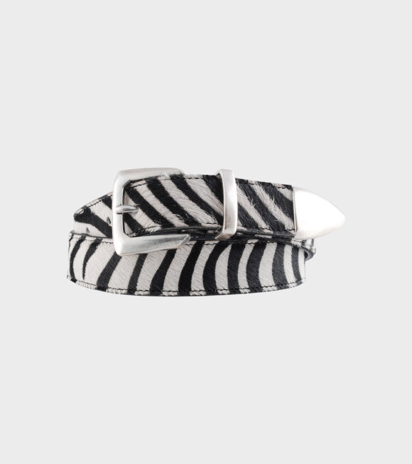 Molebo - M2418 Zebra Belt Black/White