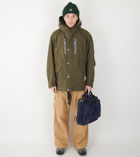 And Wander - Fishtail Octa Coat Army Green