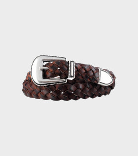 M2423 Braided Belt Brown