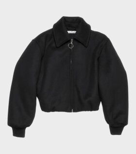 Wool Bomber Jacket Black