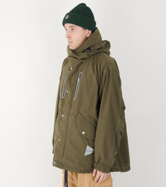 And Wander - Fishtail Octa Coat Army Green