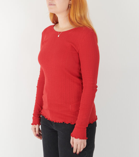 Skall Studio - Edie Blouse Aurora Red