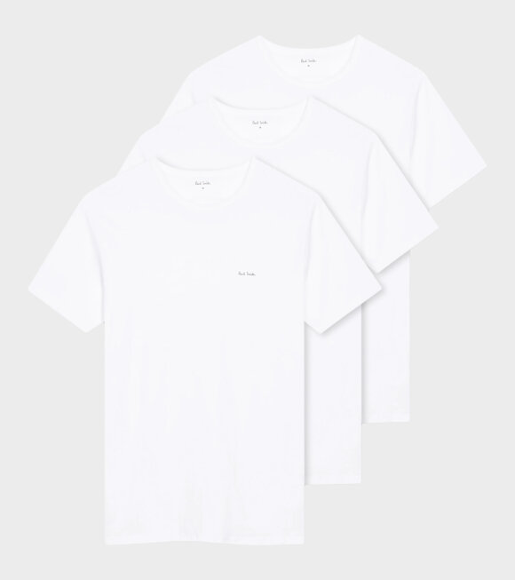 Paul Smith - Mens Reg Fit T-shirt 3-Pack White