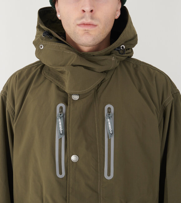 And Wander - Fishtail Octa Coat Army Green