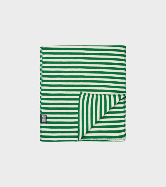 Nørgaard Paa Strøget - Scarf Interlock Green/Ecru