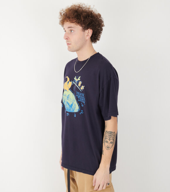 Brain Dead - Petrified Mind T-shirt Navy