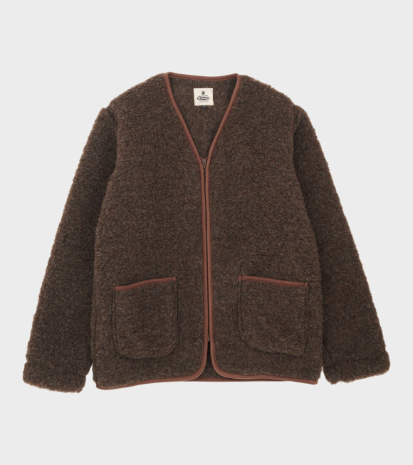 Coldbreaker - Zip Cardigan Dark Brown