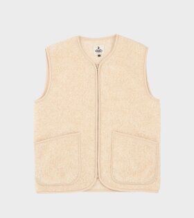 Zip Vest Beige