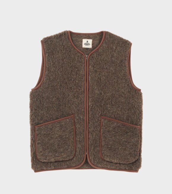 Coldbreaker - Zip Vest Mid Brown