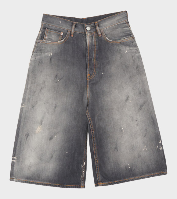 Acne Studios - Distressed Baggy Denim Shorts Black