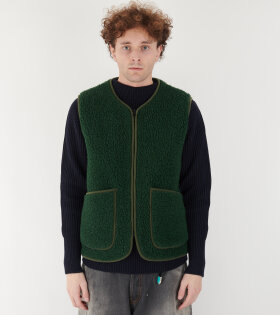 Zip Vest Dark Green