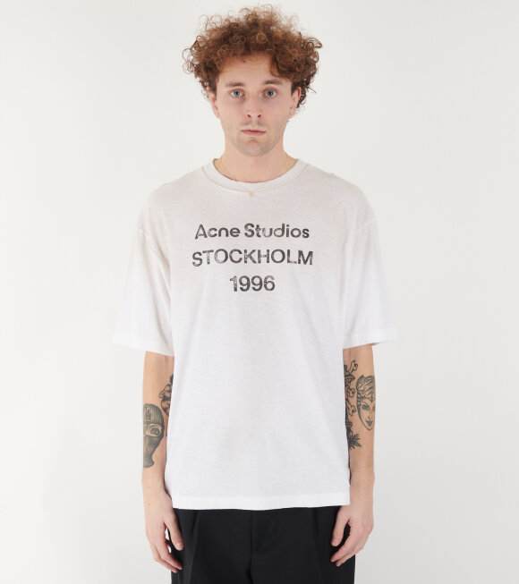 Acne Studios - Logo T-shirt Dusty White