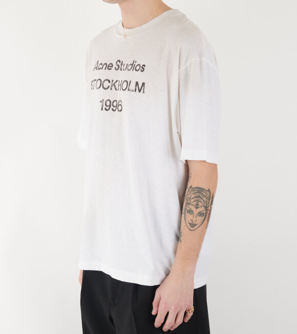 Acne Studios - Logo T-shirt Dusty White