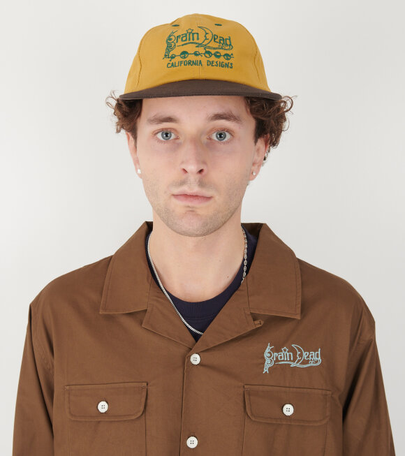 Brain Dead - California Designs Long Brim Hat Khaki/Brown