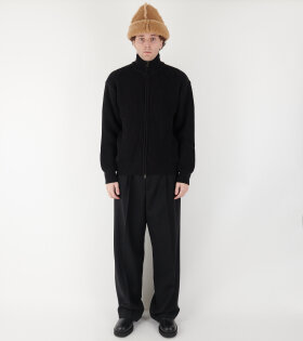 Full Needle Blouson Black