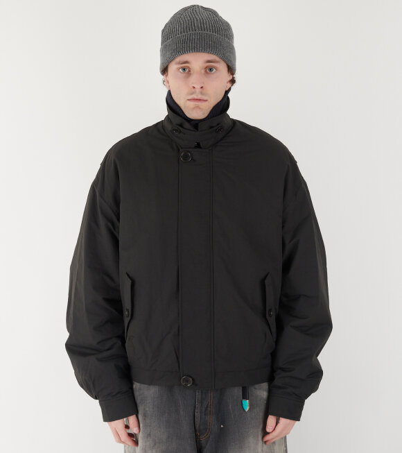 Amomento - Padded Cotton Nylon Jumper Black