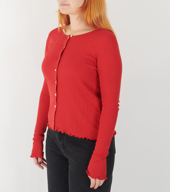 Skall Studio - Edie Cardigan Aurora Red