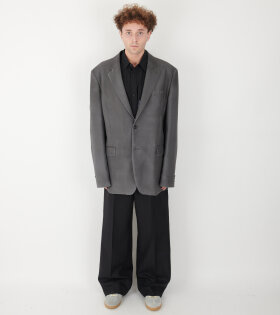 Mohair Wool Suit Jacket Dark Avion