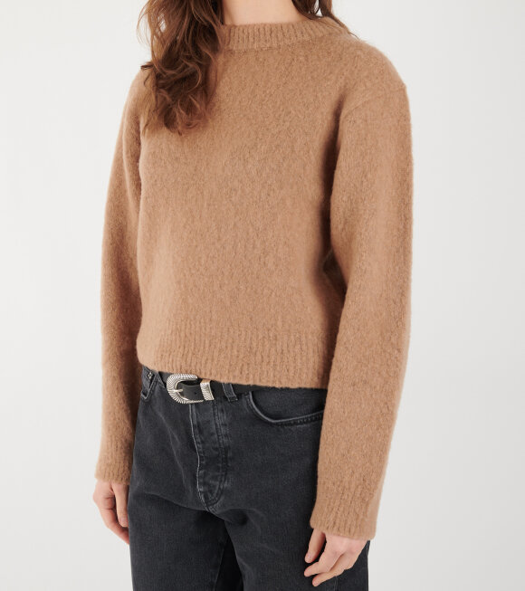 Amomento - Fluffy Brushed Knit Beige