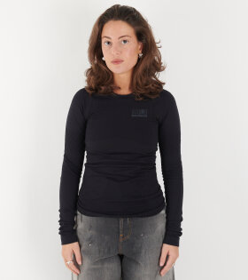 Seamless LS Top Black