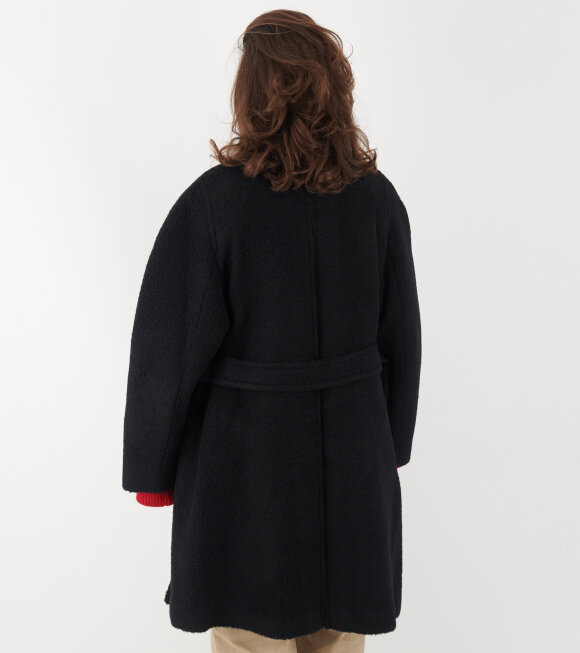 Amomento - Alpaca Raglan Coat Black