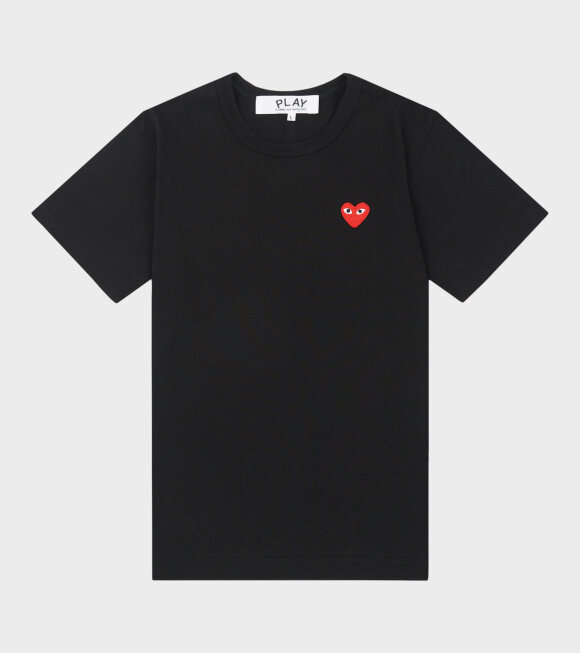 Comme des Garcons PLAY - U Red Heart T-shirt Black