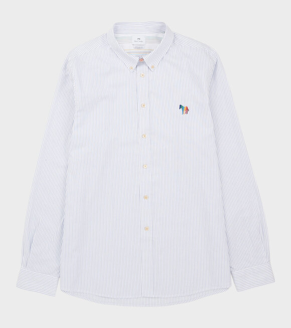 Paul Smith - Multicolor Zebra Shirt White/Blue