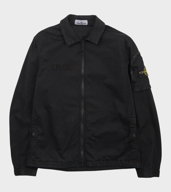 Stone Island - Cotton Zip Overshirt Black