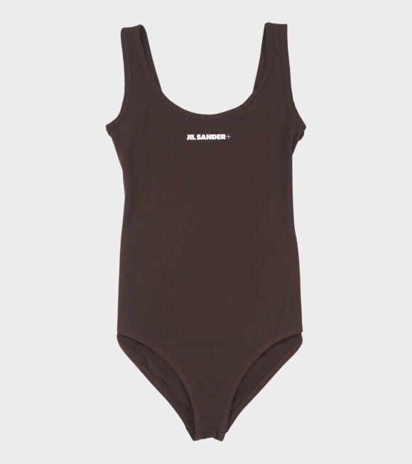 Jil Sander - Logo Swimsuit Earth Brown