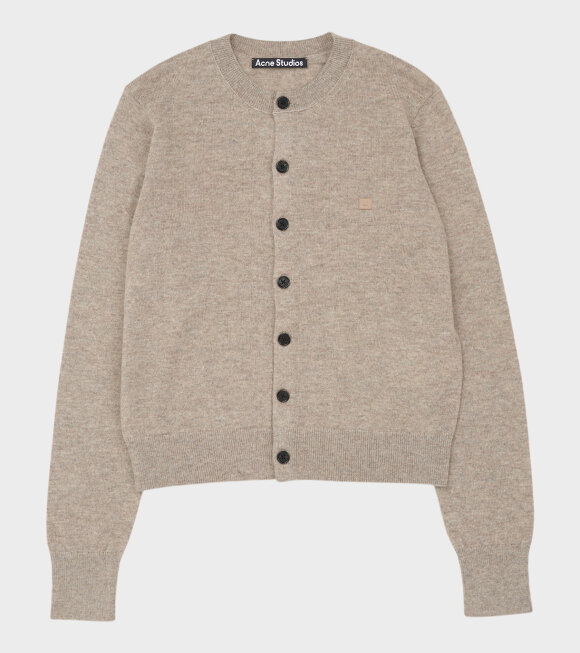 Acne Studios - Face Logo Cardigan Beige