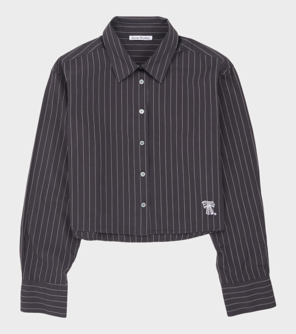 Acne Studios - Jacquard Pinstripe Shirt Black/White