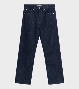 Straight Twist Jeans Simple Rinse Blue