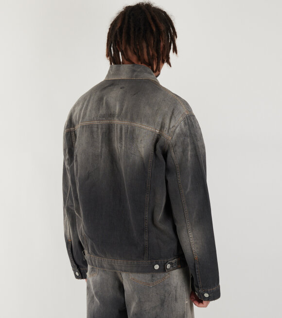 Acne Studios - Distressed Denim Jacket Black