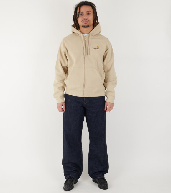 Carhartt WIP - Hooded American Script Jacket Fleur De Sel