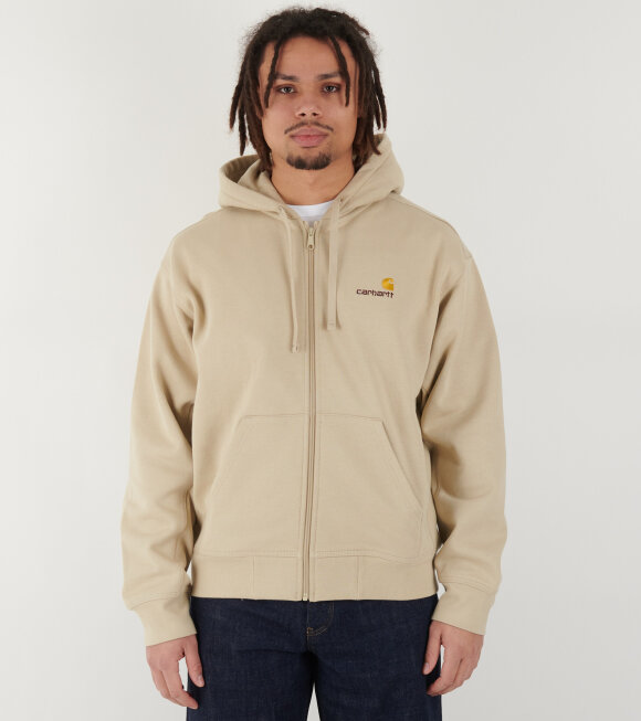 Carhartt WIP - Hooded American Script Jacket Fleur De Sel