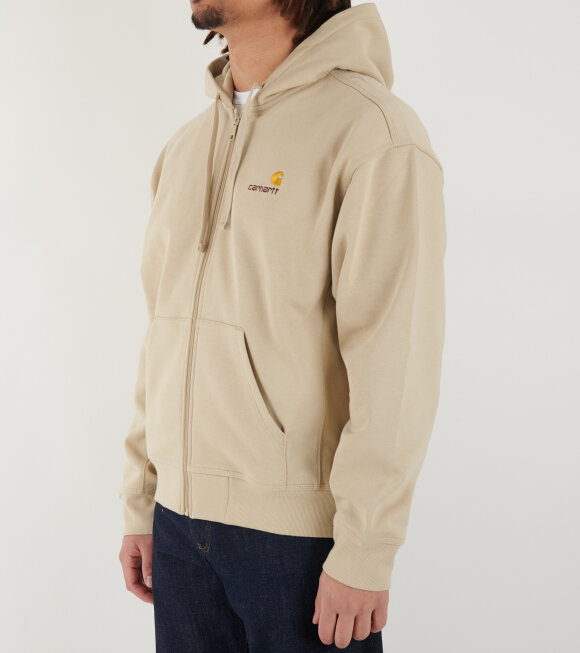 Carhartt WIP - Hooded American Script Jacket Fleur De Sel