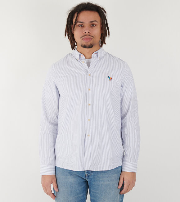 Paul Smith - Zebra Logo Shirt White/Blue